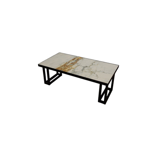 Marmerlook (wit/bruin) salontafel