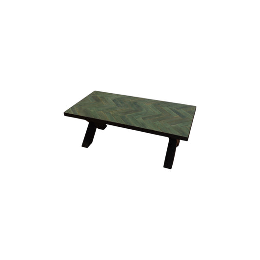 Groen Visgraat salontafel